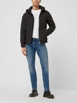 Auslauf ? Tom Tailor Steppjacke Mit Abnehmbarer Kapuze - Wasserabweisend - Schwarz ?