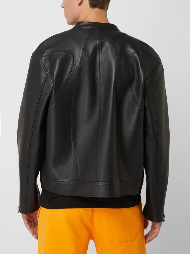 Budget ? Just Cavalli Lederjacke Mit Reißverschlusstaschen - Schwarz ❤️ 5 Budget ? Just Cavalli Lederjacke Mit Reißverschlusstaschen - Schwarz ❤️ – Bild 5