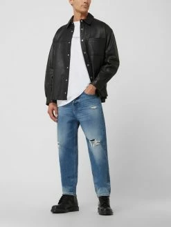 Blitzangebot ⌛ YOUNG POETS SOCIETY Hemdjacke Aus Leder Modell 'Adan' - Schwarz ?