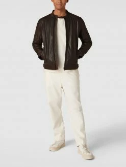 Budget ? JOOP! Collection Lederjacke Mit Stehkragen Modell 'Peel' - Schlamm ?