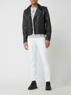 Top 10 ? Just Cavalli Lederjacke Im Biker-Look - Schwarz ✔️