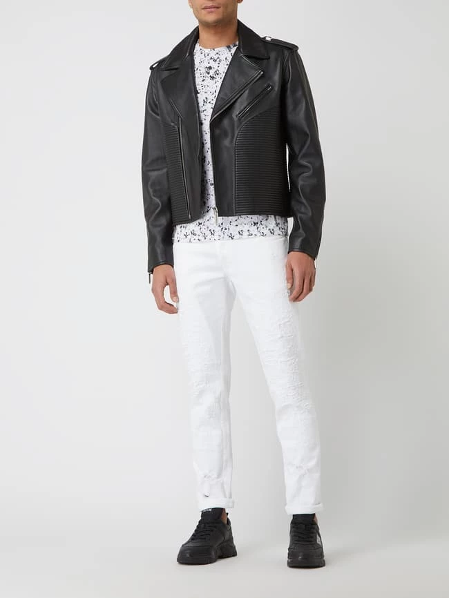 Top 10 ? Just Cavalli Lederjacke Im Biker-Look - Schwarz ✔️ 1 Top 10 ? Just Cavalli Lederjacke Im Biker-Look - Schwarz ✔️