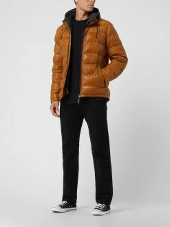 Auslauf ? Milestone Lederjacke Mit Wattierung Modell 'Claudio' - Senfgelb ?