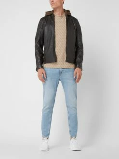 Neu ? Gipsy Regular Fit Lederjacke Mit Abnehmbarer Kapuze Modell 'Rylo' - Dunkelbraun ✔️