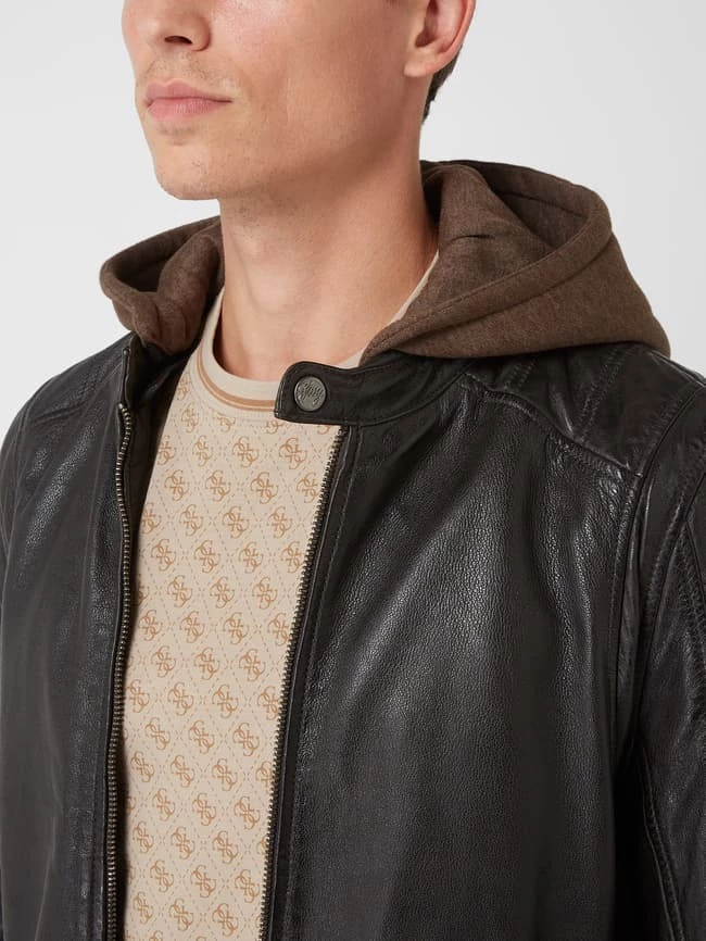 Neu ? Gipsy Regular Fit Lederjacke Mit Abnehmbarer Kapuze Modell 'Rylo' - Dunkelbraun ✔️ 3 Neu ? Gipsy Regular Fit Lederjacke Mit Abnehmbarer Kapuze Modell 'Rylo' - Dunkelbraun ✔️ – Bild 3