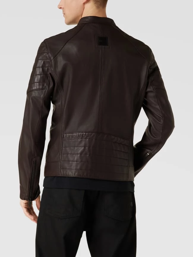 Rabatt ? BOSS Casualwear Lederjacke Aus Lammleder Modell 'Joset' - Dunkelbraun ✔️ 5 Rabatt ? BOSS Casualwear Lederjacke Aus Lammleder Modell 'Joset' - Dunkelbraun ✔️ – Bild 5
