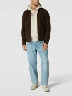 Bestes Angebot ❤️ Windsor Lederjacke Mit Kentkragen Modell 'Bareto' - Dunkelbraun ?