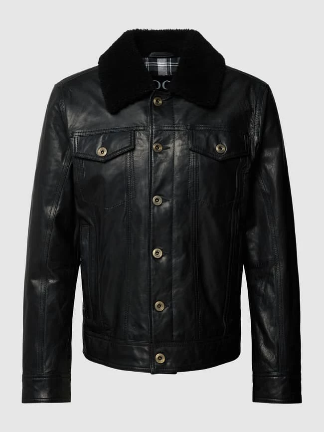 Angebote ? JOOP! ? Jeans Lederjacke Mit Label-Details - Mittelbraun ✨ 2 Angebote ? JOOP! ? Jeans Lederjacke Mit Label-Details - Mittelbraun ✨ – Bild 2