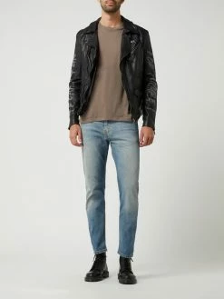 Bestes Angebot ? Freaky Nation Lederjacke Im Biker-Look Modell 'For Future' - Schwarz ?