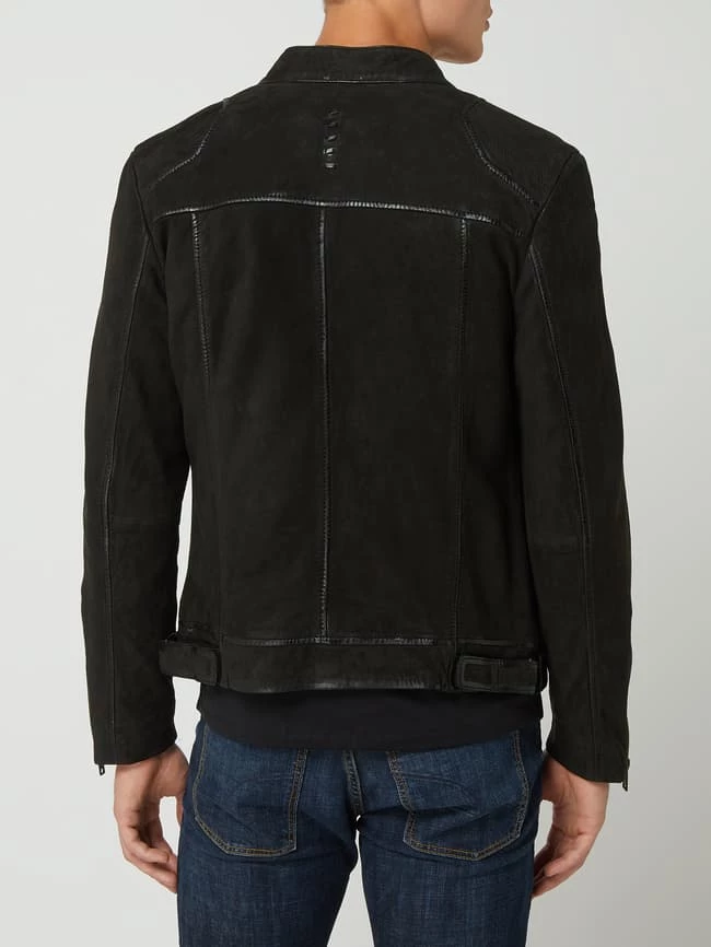 Budget ? Gipsy Slim Fit Lederjacke Aus Veloursleder Modell 'Shion' - Schwarz ? 5 Budget ? Gipsy Slim Fit Lederjacke Aus Veloursleder Modell 'Shion' - Schwarz ? – Bild 5