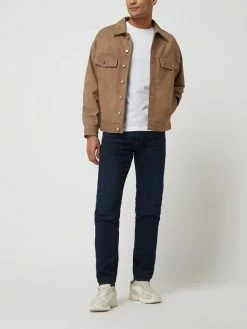 Blitzangebot ? YOUNG POETS SOCIETY Oversized Lederjacke Mit Umlegekragen Modell 'Lex' - Sand ?