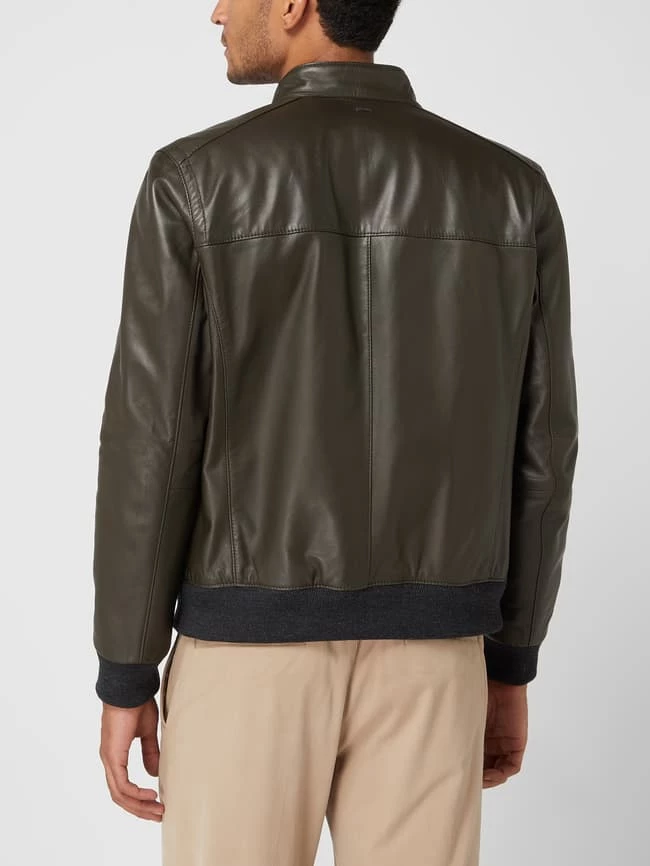 Am billigsten ✨ Windsor Lederjacke Mit Wattierung Modell 'Borello' - Olivgrün ? 5 Am billigsten ✨ Windsor Lederjacke Mit Wattierung Modell 'Borello' - Olivgrün ? – Bild 5