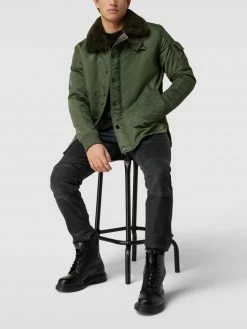 Coupon ? G-Star Raw Jacke Mit Pelzimitat - Olivgrün ?