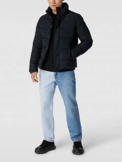 Bester Verkauf ? Superdry Steppjacke Mit Stehkragen - Dunkelblau ❤️