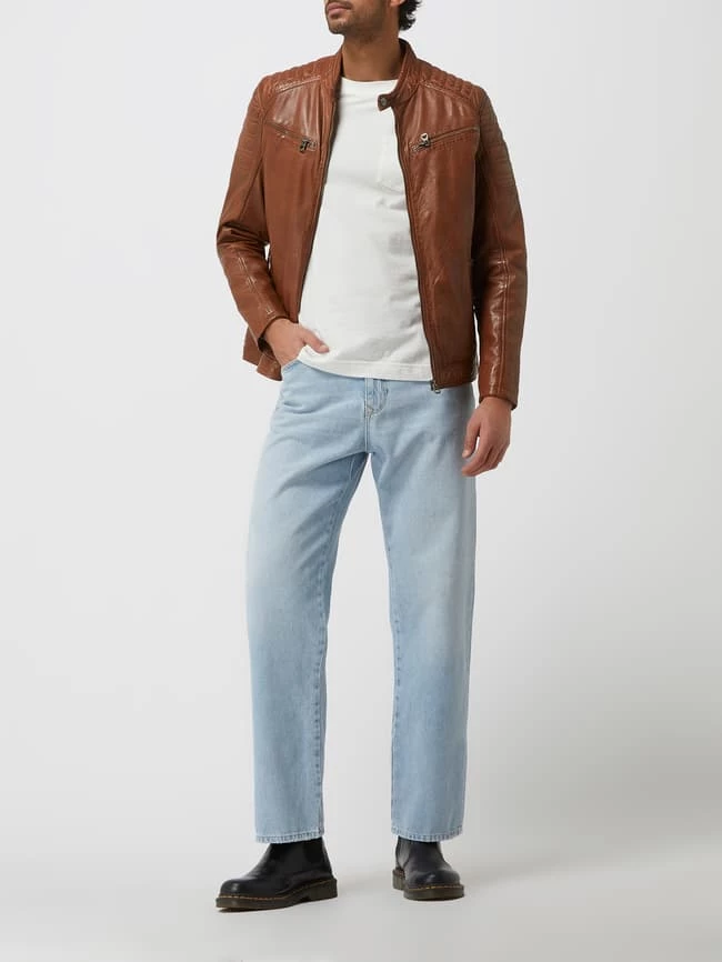 Top 10 ✔️ Gipsy Regular Fit Lederjacke Im Biker-Look Modell 'Chesto' - Cognac ? 1 Top 10 ✔️ Gipsy Regular Fit Lederjacke Im Biker-Look Modell 'Chesto' - Cognac ?