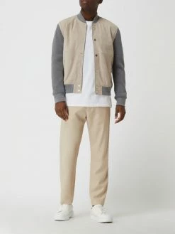 Am billigsten ✔️ Windsor Lederjacke Mit Kontrastärmeln Modell 'Livorno' - Beige ?