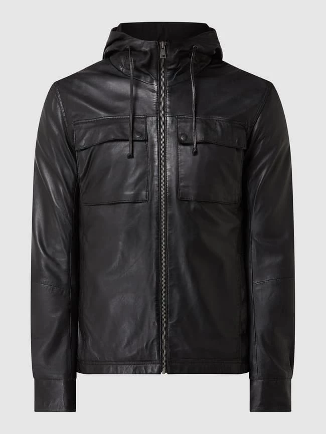 Top 10 ? Freaky Nation Lederjacke Mit Kapuze Modell 'Norvid' - Schwarz ⌛ 2 Top 10 ? Freaky Nation Lederjacke Mit Kapuze Modell 'Norvid' - Schwarz ⌛ – Bild 2