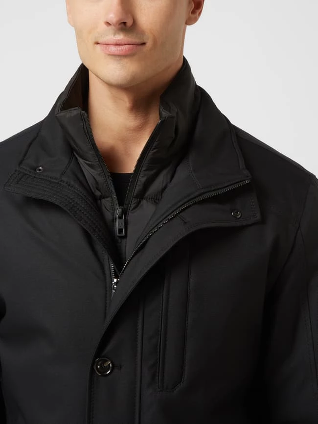 Neu ? Bugatti Jacke Mit Herausnehmbarer Kontrastblende - Schwarz ? 3 Neu ? Bugatti Jacke Mit Herausnehmbarer Kontrastblende - Schwarz ? – Bild 3