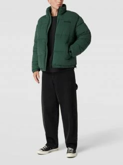 Brandneu ❤️ REVIEW Steppjacke Mit Label-Stitching - Dunkelgrün ?