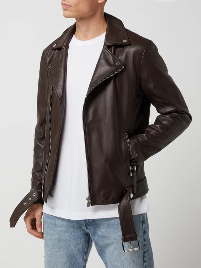 Neu ? YOUNG POETS SOCIETY Lederjacke Im Biker-Look Modell 'Joe' - Dunkelbraun ? 4 Neu ? YOUNG POETS SOCIETY Lederjacke Im Biker-Look Modell 'Joe' - Dunkelbraun ? – Bild 4