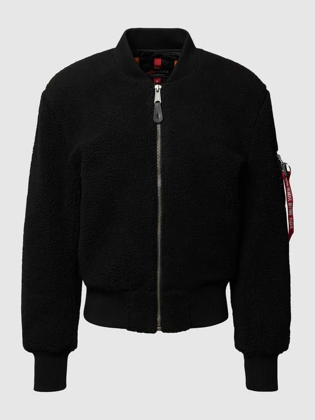 Am billigsten ? Alpha Industries Bomberjacke In Teddyfell-Optik - Schwarz ? 2 Am billigsten ? Alpha Industries Bomberjacke In Teddyfell-Optik - Schwarz ? – Bild 2