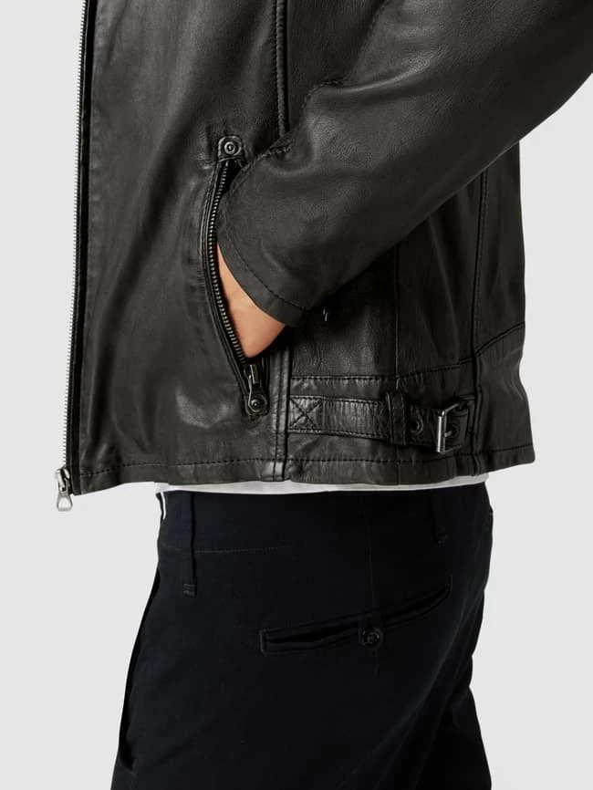 Brandneu ? Gipsy Lederjacke Mit Abnehmbarer Kapuze Modell 'Rylo' - Anthrazit ? 3 Brandneu ? Gipsy Lederjacke Mit Abnehmbarer Kapuze Modell 'Rylo' - Anthrazit ? – Bild 3