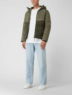 Angebote ? Jack & Jones Steppjacke Mit Kapuze Modell 'Copenhagen' - Wasserabweisend - Olivgrün ⌛