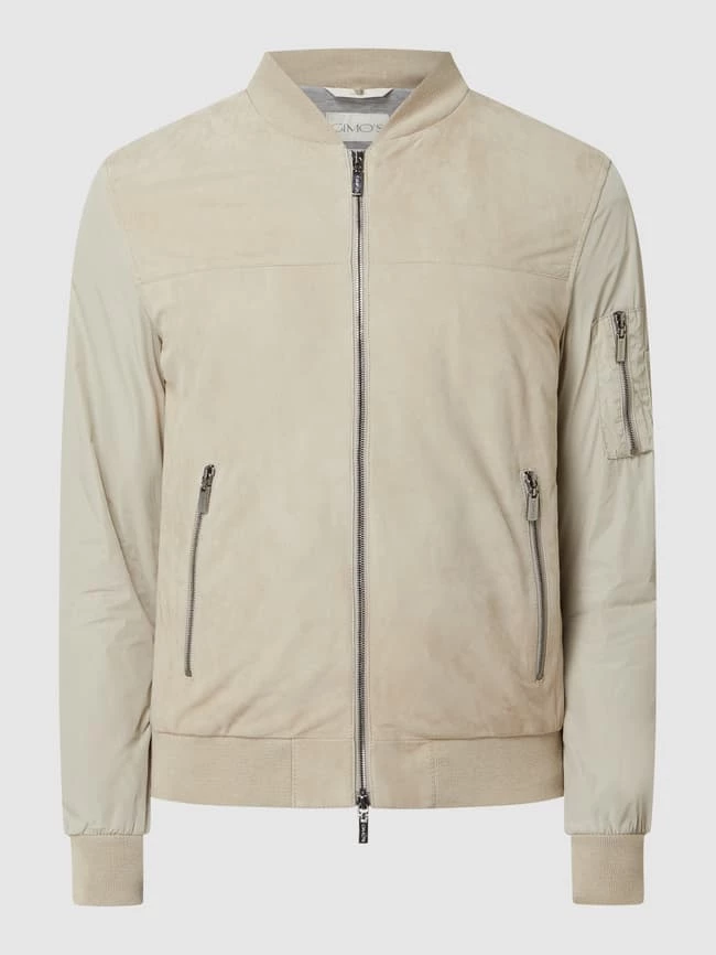 Rabatt ? GimoS Lederblouson Mit Kontrastärmeln - Beige ⭐ 2 Rabatt ? GimoS Lederblouson Mit Kontrastärmeln - Beige ⭐ – Bild 2