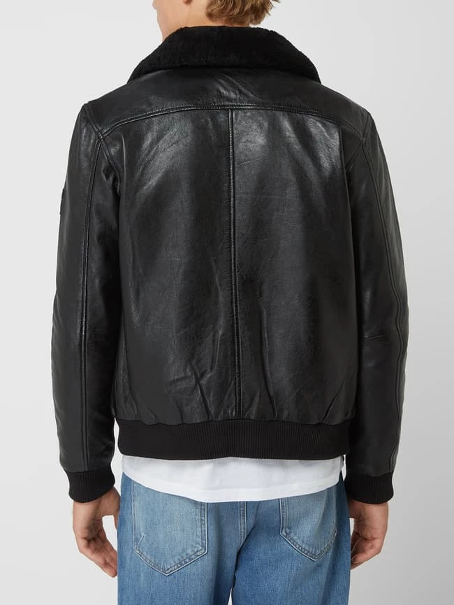Billig ? BULL & BERRY Regular Fit Lederblouson Aus Lammnappa Modell 'Benjamin' - Schwarz ? 5 Billig ? BULL & BERRY Regular Fit Lederblouson Aus Lammnappa Modell 'Benjamin' - Schwarz ? – Bild 5