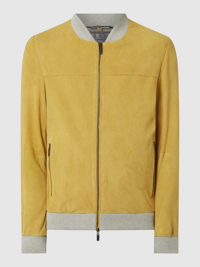 Rabatt ? GimoS Lederblouson Mit Perforierungen - Gelb ? 2 Rabatt ? GimoS Lederblouson Mit Perforierungen - Gelb ? – Bild 2