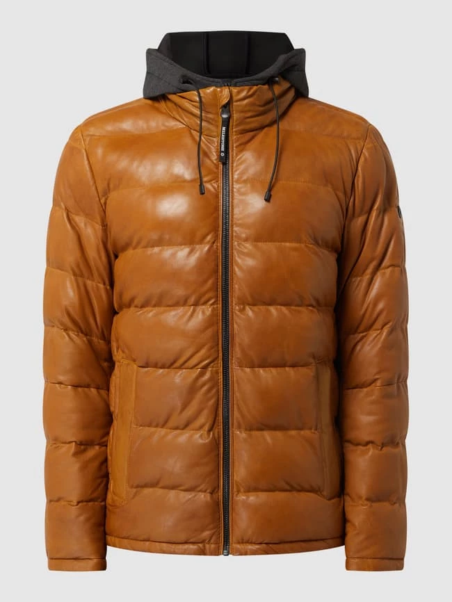Auslauf ? Milestone Lederjacke Mit Wattierung Modell 'Claudio' - Senfgelb ? 2 Auslauf ? Milestone Lederjacke Mit Wattierung Modell 'Claudio' - Senfgelb ? – Bild 2