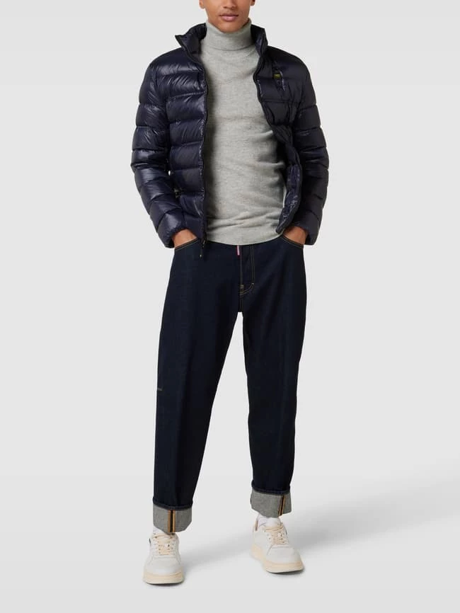 Am billigsten ? Blauer Usa Daunenjacke Mit Label-Detail - Marineblau ? 1 Am billigsten ? Blauer Usa Daunenjacke Mit Label-Detail - Marineblau ?