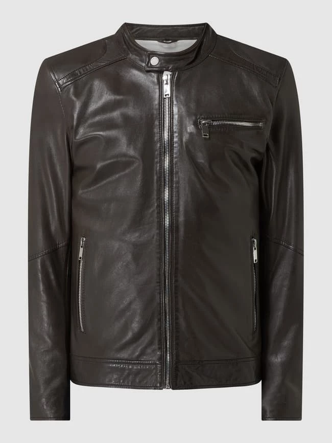 Neu ? Freaky Nation Lederjacke Mit Reißverschlusstaschen Modell 'Lucky Jim' - Dunkelbraun ? 2 Neu ? Freaky Nation Lederjacke Mit Reißverschlusstaschen Modell 'Lucky Jim' - Dunkelbraun ? – Bild 2