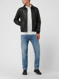 Besorgen ⌛ Paul & Shark Lederjacke Mit Wattierung - Schwarz ?