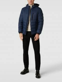 Aktion ✔️ BOSS Casualwear Steppjacke Mit Label-Details Modell 'OLIPSIS' - Marineblau ?