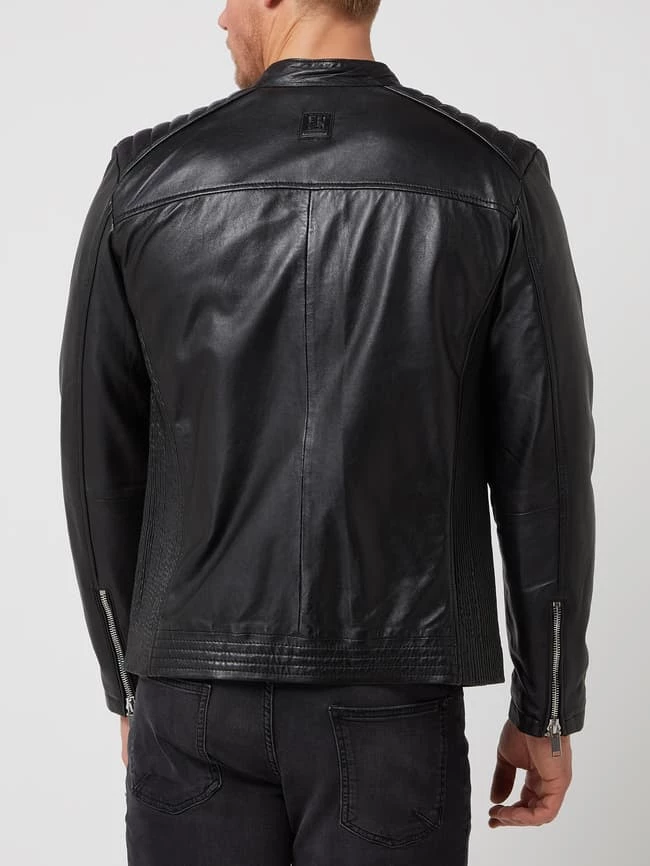 Aktion ? Freaky Nation Lederjacke Mit Stehkragen Modell 'New Hero' - Schwarz ⌛ 5 Aktion ? Freaky Nation Lederjacke Mit Stehkragen Modell 'New Hero' - Schwarz ⌛ – Bild 5