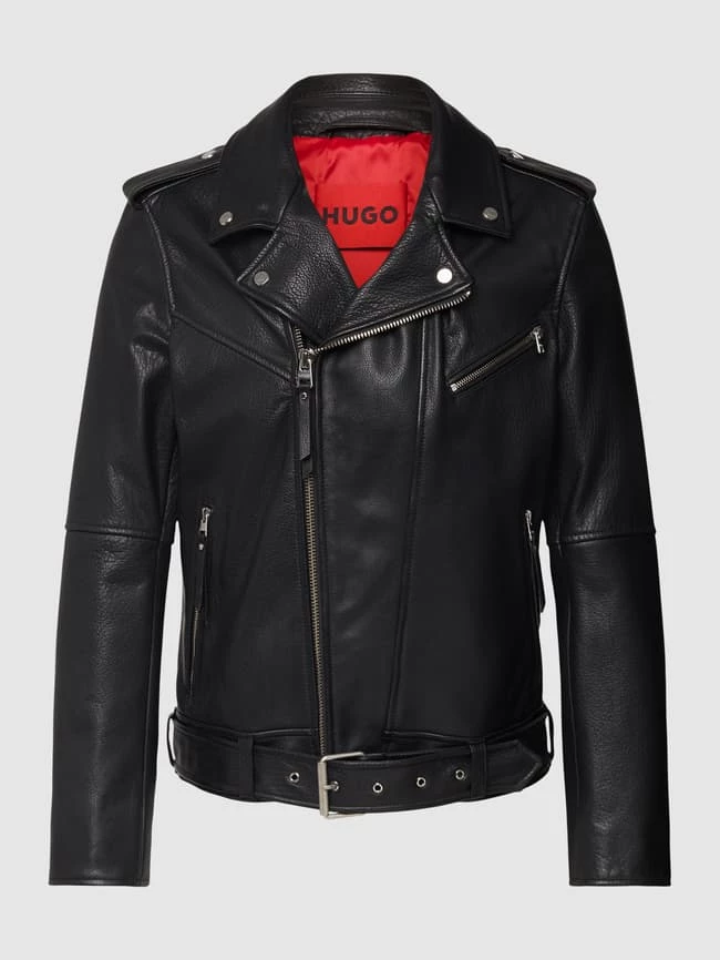 Beste Bewertungen von ? HUGO Lederjacke Mit Reißverschlusstaschen Modell 'Lowis' - Schwarz ? 2 Beste Bewertungen von ? HUGO Lederjacke Mit Reißverschlusstaschen Modell 'Lowis' - Schwarz ? – Bild 2