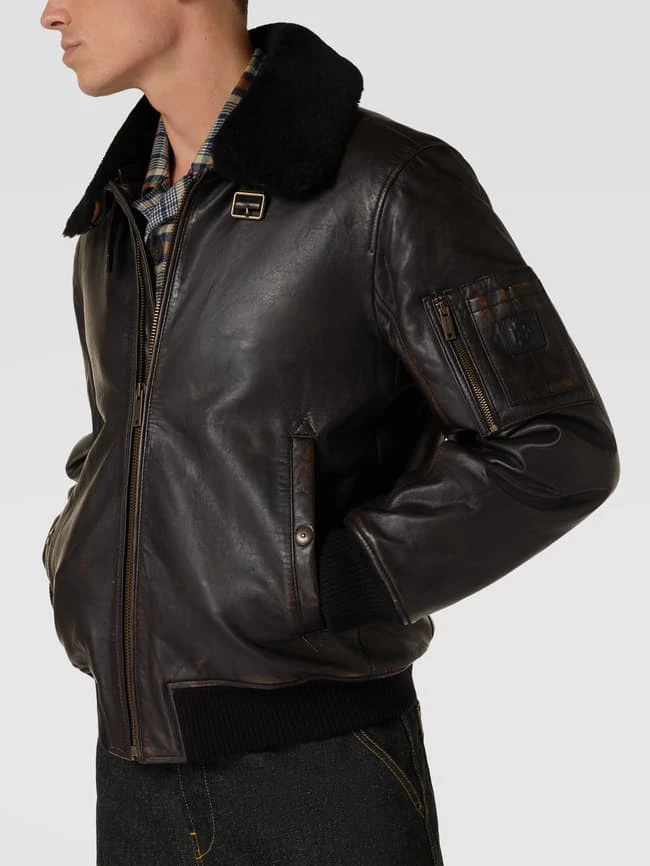 Coupon ? Strellson Lederjacke Mit Fellkragen Modell 'LAMBTHUNDER' - Dunkelbraun ? 3 Coupon ? Strellson Lederjacke Mit Fellkragen Modell 'LAMBTHUNDER' - Dunkelbraun ? – Bild 3