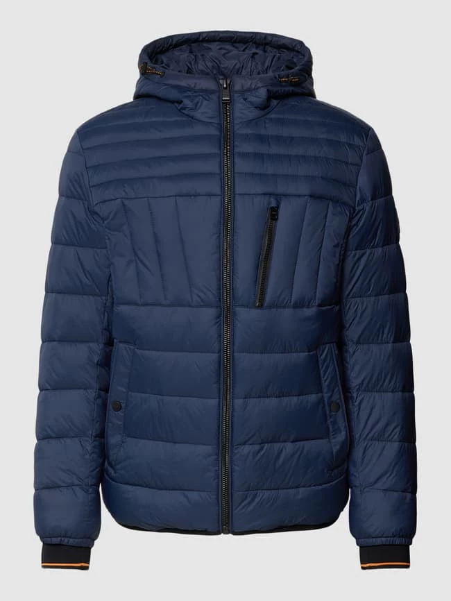 Aktion ✔️ BOSS Casualwear Steppjacke Mit Label-Details Modell 'OLIPSIS' - Marineblau ? 2 Aktion ✔️ BOSS Casualwear Steppjacke Mit Label-Details Modell 'OLIPSIS' - Marineblau ? – Bild 2