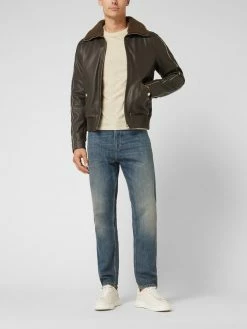 Aktion ? Baldessarini Lederjacke Mit Umlegekragen Modell 'Steven' - Dunkelbraun ?