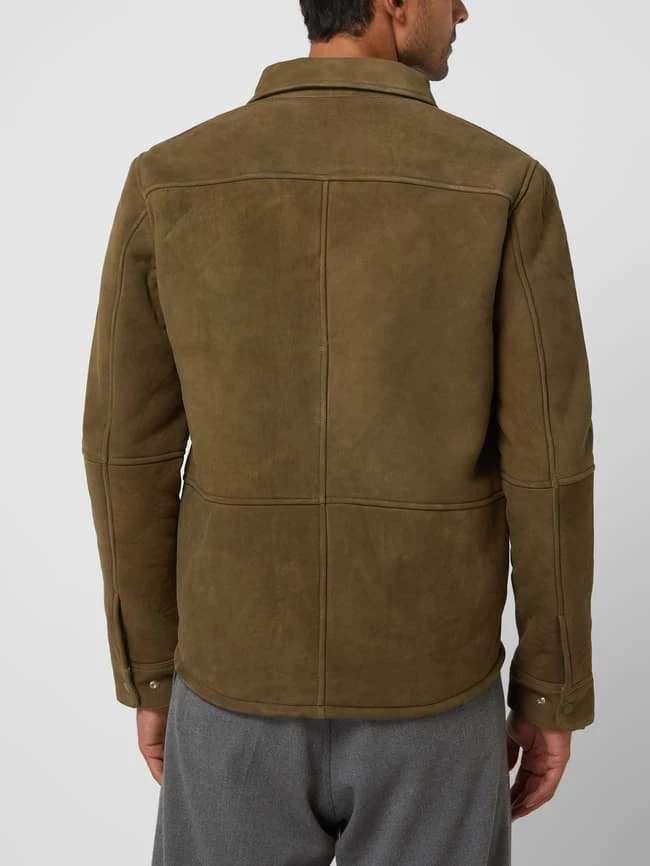 Brandneu ? Selected Homme Lederjacke Mit Teddyfutter Modell 'Bert' - Olivgrün ⌛ 5 Brandneu ? Selected Homme Lederjacke Mit Teddyfutter Modell 'Bert' - Olivgrün ⌛ – Bild 5