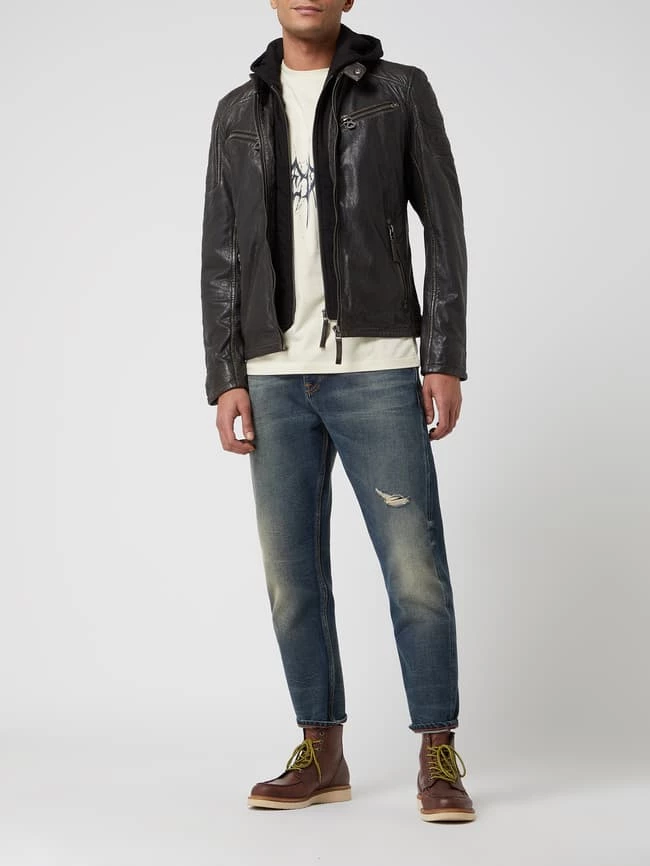 Blitzangebot ? Gipsy Lederjacke Mit Kapuze Modell 'Ryan' - Anthrazit ? 1 Blitzangebot ? Gipsy Lederjacke Mit Kapuze Modell 'Ryan' - Anthrazit ?