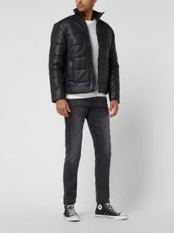 Aktion ? Selected Homme Lederjacke Aus Lammleder Modell 'Skyark' - Schwarz ?
