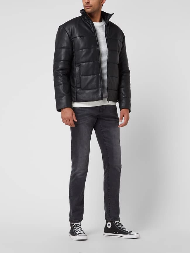 Aktion ? Selected Homme Lederjacke Aus Lammleder Modell 'Skyark' - Schwarz ? 1 Aktion ? Selected Homme Lederjacke Aus Lammleder Modell 'Skyark' - Schwarz ?