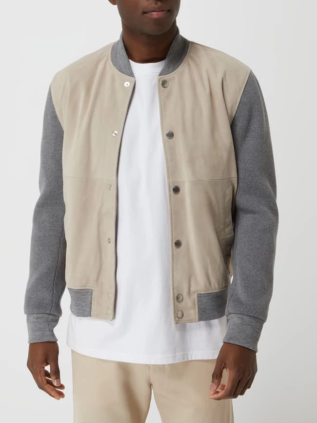 Am billigsten ✔️ Windsor Lederjacke Mit Kontrastärmeln Modell 'Livorno' - Beige ? 4 Am billigsten ✔️ Windsor Lederjacke Mit Kontrastärmeln Modell 'Livorno' - Beige ? – Bild 4