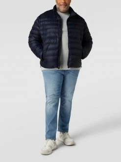 Besorgen ✨ Polo Ralph Lauren Big & Tall PLUS SIZE Steppjacke Mit Label-Stitching Modell 'TERRA' - Marineblau ?