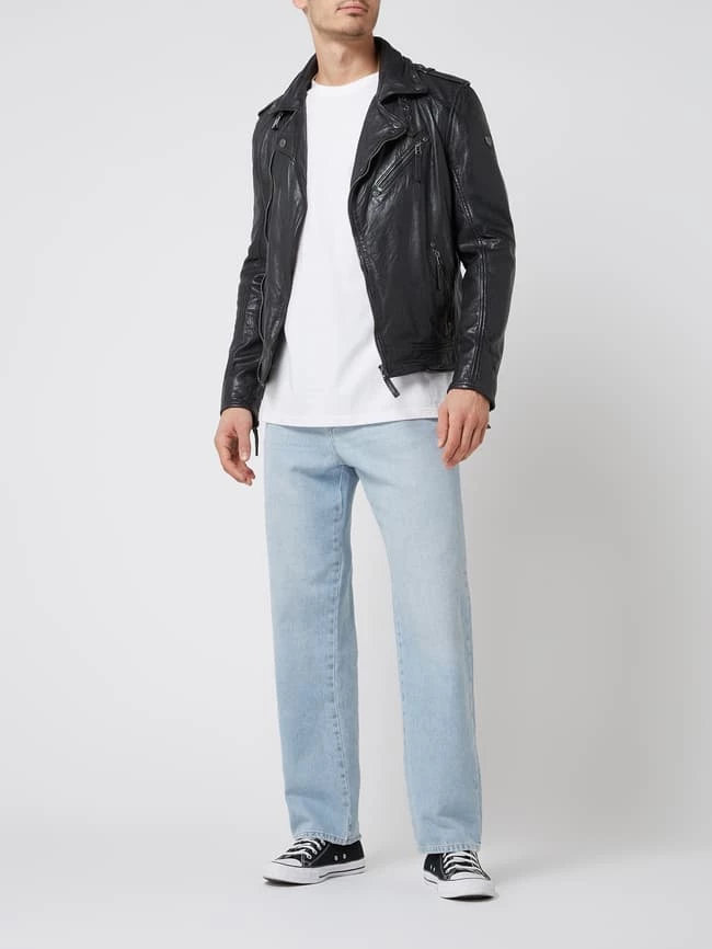 Bestes Angebot ? Gipsy Slim Fit Lederjacke Im Biker-Look Modell 'Malic' - Anthrazit ? 1 Bestes Angebot ? Gipsy Slim Fit Lederjacke Im Biker-Look Modell 'Malic' - Anthrazit ?