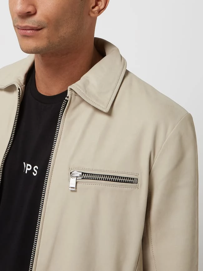 Coupon ? YOUNG POETS SOCIETY Lederjacke Mit Umlegekragen Modell 'Loan' - Sand ? 3 Coupon ? YOUNG POETS SOCIETY Lederjacke Mit Umlegekragen Modell 'Loan' - Sand ? – Bild 3