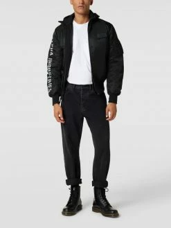 Bester Verkauf ? Alpha Industries Jacke Mit Label-Details - Schwarz ?