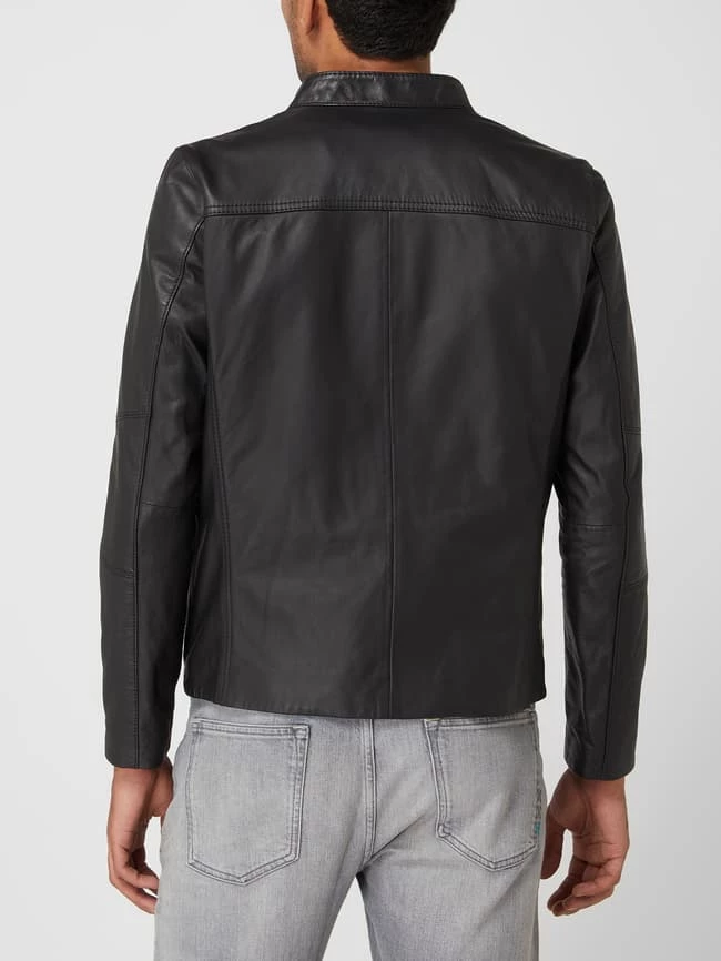 Besorgen ? Michael Kors Lederjacke Mit Stehkragen - Schwarz ? 5 Besorgen ? Michael Kors Lederjacke Mit Stehkragen - Schwarz ? – Bild 5